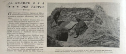 1905 LA GUERRE DES TAUPES - GUERRE RUSSO JAPONAISE - LA VIE ILLUSTRÉE - 1900 - 1949