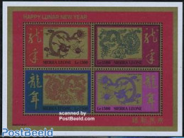 Sierra Leone 2000 Year Of The Dragon 4v M/s, Mint NH, Various - New Year - Nouvel An