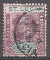 ST SANTA LUCIA 1902-1903 - REY GEORGE V - YVERT 41 USADO - St.Lucia (...-1978)