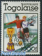 Togo 1980 World Cup Football 1v (overprint), Mint NH, Sport - Football - Togo (1960-...)