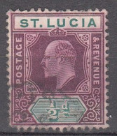 ST SANTA LUCIA 1902-1903 - REY GEORGE V - YVERT 41 USADO - Ste Lucie (...-1978)