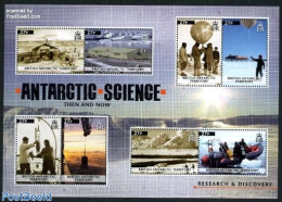 British Antarctica 2011 Antarctic Science 8v M/s, Mint NH, Science - Transport - The Arctic & Antarctica - Ships And B.. - Bateaux