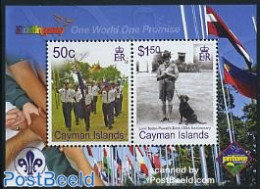 Cayman Islands 2007 Scouting Centenary S/s, Mint NH, Nature - Sport - Dogs - Scouting - Iles Caïmans