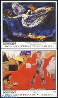 Dominica 1987 Marc Chagall 2 S/s, Mint NH, Art - Modern Art (1850-present) - Paintings - Dominican Republic