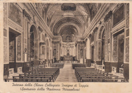 TAGGIA-IMPERIA-INTERNO CHIESA COLLEGIATA INSIGNE DI TAGGIA-CARTOLINA VIAGGIATA IL 3-9-1938 - Imperia