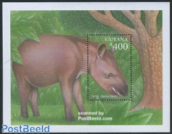 Guyana 2001 Tapir S/s, Mint NH, Nature - Animals (others & Mixed) - Guyana (1966-...)
