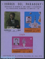 Paraguay 1967 Kennedy, Space S/s, Mint NH, History - Transport - American Presidents - Space Exploration - Paraguay