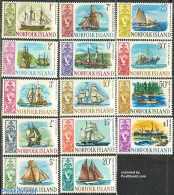 Norfolk Island 1967 Definitives, Ships 14v, Mint NH, Transport - Ships And Boats - Ships