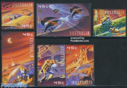 Australia 2000 Mars 6v (4v+[:]), Mint NH, Transport - Space Exploration - Art - Science Fiction - Unused Stamps