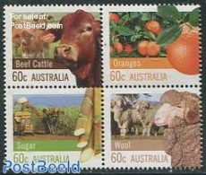 Australia 2012 Agriculture 4v [+], Mint NH, Nature - Various - Cattle - Fruit - Agriculture - Neufs