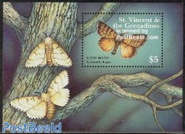 Saint Vincent 2001 Gypsy Moth S/s, Mint NH, Nature - Butterflies - St.Vincent (1979-...)