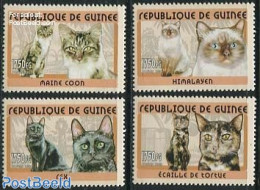 Guinea, Republic 2001 Cats 4v, Mint NH, Nature - Cats - Other & Unclassified