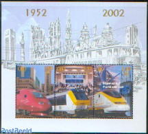 Belgium 2002 Railway Stamps S/s, Mint NH, Transport - Railways - Neufs