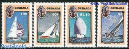 Grenada 1987 Americas Cup 4v, Mint NH, Sport - Transport - Sailing - Sport (other And Mixed) - Ships And Boats - Segeln
