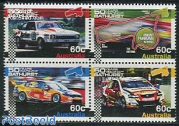 Australia 2012 50 Years Racing At Bathurst 4v [+], Mint NH, Sport - Transport - Autosports - Sport (other And Mixed) -.. - Unused Stamps