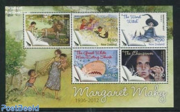 New Zealand 2013 Margaret Mahy 5v M/s, Mint NH, Art - Children's Books Illustrations - Unused Stamps