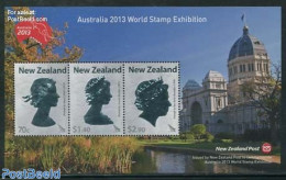 New Zealand 2013 Australia 2013 World Stamp Exhibition S/s, Mint NH, History - Kings & Queens (Royalty) - Philately - Neufs