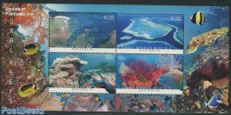 Australia 2013 Coral Reefs 4v M/s, Mint NH, Nature - Fish - Turtles - Unused Stamps