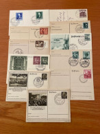 +++ Sammlung 11 Postkarten Deutsches Reich Mit Sonderstempel +++  - Collections (sans Albums)