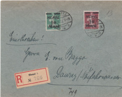 Deutsches Reich Memel R Brief 1922 - Klaipeda 1923