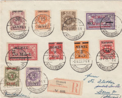 Deutsches Reich Memel R Brief 1923 - Klaipeda 1923