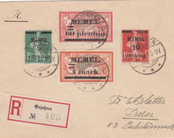 Deutsches Reich Memel R Brief 1921 - Memel (Klaïpeda) 1923