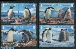 British Antarctica 2013 Penguin 8v (4x[:]), Mint NH, Nature - Birds - Penguins - Other & Unclassified