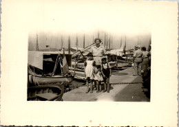 Photographie Photo Vintage Snapshot Anonyme Var 83  St Tropez Port  - Lieux