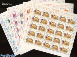 Luxemburg 1970 Caritas 6 M/s, Mint NH, Art - Castles & Fortifications - Unused Stamps