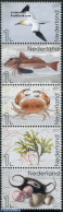 Netherlands 2017 Life In The North Sea 5v [::::], Mint NH, Nature - Birds - Fish - Shells & Crustaceans - Crabs And Lo.. - Neufs