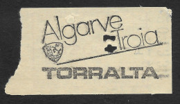 Tramway Et Bus Lisbonne Carris Portugal Billet Pub Torralta Algarve Troia Setúbal Advert Lisbon Tram Ticket - Europe