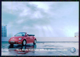 VOLKSWAGEN - New Beetle Cabriolet.Dificile De Rester Insensible.( Ed.Cart'Com) Carte Postale - Voitures De Tourisme