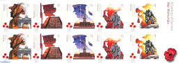 Australia 2018 War Memorials Foil Booklet, Mint NH, History - Militarism - World War II - Stamp Booklets - Art - Sculp.. - Unused Stamps