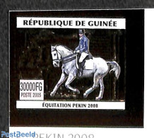 Guinea, Republic 2005 Olympic Games, Horse 1v, Gold, Imperforated, Mint NH, Nature - Sport - Horses - Olympic Games - Other & Unclassified