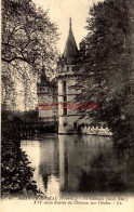 CPA AZAY LE RIDEAU - LE CHATEAU - ENTREE DU CHATEAU SUR L'INDRE - LL - Azay-le-Rideau