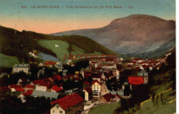 CPA LE MONT DORE - VUE GENERALE ET LE PUY GROS - LL - Le Mont Dore