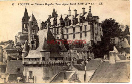 CPA LOCHES - CHATEAU ROYAL ET TOUR AGNES SOREL - LL - Loches