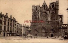 CPA LYON - PLACE ET CATHEDRALE ST JEAN - ER - Other & Unclassified
