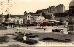 CPA DIEPPE - LES JARDINS DU CASINO ET LE VIEUX CHATEAU - LL - Dieppe