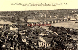 CPA TOURS (I. ET L.) - VUE GENERALE VERS SAINT CYR, PRISE DE LA CATHEDRALE - Tours