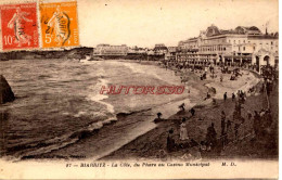 CPA BIARRITZ - LA COTE, DU PHARE AU CASINO MUNICIPAL - Biarritz