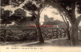 CPA BIARRITZ - VUE VERS LA VILLA BELZA - LL - Biarritz