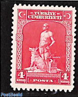 Türkiye 1930 4k, Stamp Out Of Set, Unused (hinged) - Autres & Non Classés