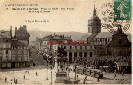 CPA CLERMONT FERRAND - PLACE DE JAUDE - RUE BLATIN - Clermont Ferrand