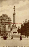 CPA BRUXELLES - MONUMENT ANSPACH - Bauwerke, Gebäude