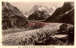 CPA CHAMONIX - LA MER DE GLACE ET LA GARE DE MONTENVERS - Chamonix-Mont-Blanc