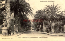 CPA HYERES - BOULEVARD DES PALMIERS - Hyeres