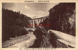 CPA CHAMONIX - VIADUC DE SAINTE MARIE ET CHAINE DES FIZ - Chamonix-Mont-Blanc