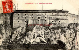 CPA BELFORT - LE CHATEAU ET LE LION - Belfort – Le Lion