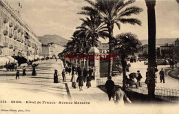 CPA NICE - HOTEL DE FRANCE - AVENUE MASSENA - Autres & Non Classés